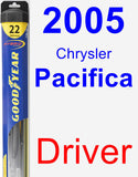 Driver Wiper Blade for 2005 Chrysler Pacifica - Hybrid