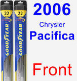 Front Wiper Blade Pack for 2006 Chrysler Pacifica - Hybrid