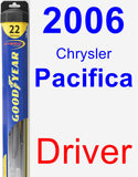 Driver Wiper Blade for 2006 Chrysler Pacifica - Hybrid