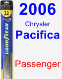 Passenger Wiper Blade for 2006 Chrysler Pacifica - Hybrid