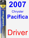 Driver Wiper Blade for 2007 Chrysler Pacifica - Hybrid