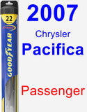 Passenger Wiper Blade for 2007 Chrysler Pacifica - Hybrid