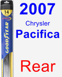 Rear Wiper Blade for 2007 Chrysler Pacifica - Hybrid