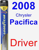 Driver Wiper Blade for 2008 Chrysler Pacifica - Hybrid