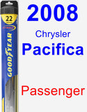 Passenger Wiper Blade for 2008 Chrysler Pacifica - Hybrid