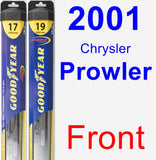 Front Wiper Blade Pack for 2001 Chrysler Prowler - Hybrid