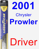 Driver Wiper Blade for 2001 Chrysler Prowler - Hybrid