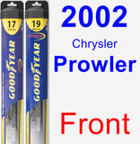 Front Wiper Blade Pack for 2002 Chrysler Prowler - Hybrid