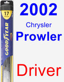 Driver Wiper Blade for 2002 Chrysler Prowler - Hybrid