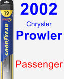 Passenger Wiper Blade for 2002 Chrysler Prowler - Hybrid