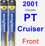 Front Wiper Blade Pack for 2001 Chrysler PT Cruiser - Hybrid