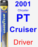 Driver Wiper Blade for 2001 Chrysler PT Cruiser - Hybrid