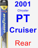 Rear Wiper Blade for 2001 Chrysler PT Cruiser - Hybrid