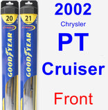 Front Wiper Blade Pack for 2002 Chrysler PT Cruiser - Hybrid