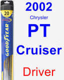 Driver Wiper Blade for 2002 Chrysler PT Cruiser - Hybrid