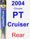 Rear Wiper Blade for 2004 Chrysler PT Cruiser - Hybrid