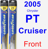 Front Wiper Blade Pack for 2005 Chrysler PT Cruiser - Hybrid