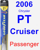 Passenger Wiper Blade for 2006 Chrysler PT Cruiser - Hybrid