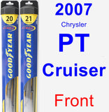 Front Wiper Blade Pack for 2007 Chrysler PT Cruiser - Hybrid