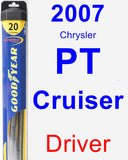Driver Wiper Blade for 2007 Chrysler PT Cruiser - Hybrid