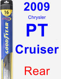 Rear Wiper Blade for 2009 Chrysler PT Cruiser - Hybrid