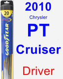 Driver Wiper Blade for 2010 Chrysler PT Cruiser - Hybrid