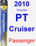 Passenger Wiper Blade for 2010 Chrysler PT Cruiser - Hybrid