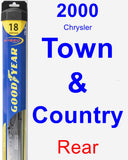 Rear Wiper Blade for 2000 Chrysler Town & Country - Hybrid