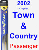 Passenger Wiper Blade for 2002 Chrysler Town & Country - Hybrid