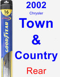 Rear Wiper Blade for 2002 Chrysler Town & Country - Hybrid