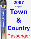 Passenger Wiper Blade for 2007 Chrysler Town & Country - Hybrid