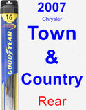 Rear Wiper Blade for 2007 Chrysler Town & Country - Hybrid