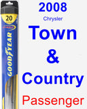 Passenger Wiper Blade for 2008 Chrysler Town & Country - Hybrid