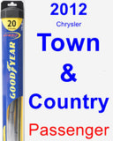 Passenger Wiper Blade for 2012 Chrysler Town & Country - Hybrid