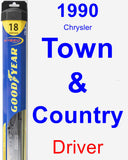 Driver Wiper Blade for 1990 Chrysler Town & Country - Hybrid