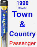 Passenger Wiper Blade for 1990 Chrysler Town & Country - Hybrid