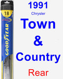 Rear Wiper Blade for 1991 Chrysler Town & Country - Hybrid