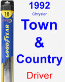 Driver Wiper Blade for 1992 Chrysler Town & Country - Hybrid