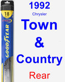 Rear Wiper Blade for 1992 Chrysler Town & Country - Hybrid