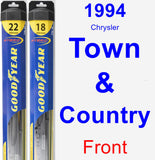 Front Wiper Blade Pack for 1994 Chrysler Town & Country - Hybrid