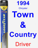 Driver Wiper Blade for 1994 Chrysler Town & Country - Hybrid