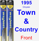 Front Wiper Blade Pack for 1995 Chrysler Town & Country - Hybrid
