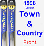 Front Wiper Blade Pack for 1998 Chrysler Town & Country - Hybrid