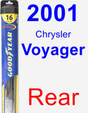 Rear Wiper Blade for 2001 Chrysler Voyager - Hybrid