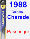 Passenger Wiper Blade for 1988 Daihatsu Charade - Hybrid