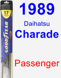 Passenger Wiper Blade for 1989 Daihatsu Charade - Hybrid