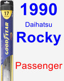 Passenger Wiper Blade for 1990 Daihatsu Rocky - Hybrid