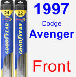 Front Wiper Blade Pack for 1997 Dodge Avenger - Hybrid