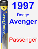 Passenger Wiper Blade for 1997 Dodge Avenger - Hybrid