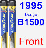 Front Wiper Blade Pack for 1995 Dodge B1500 - Hybrid